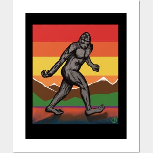 Bigfoot Sunset Posters and Art